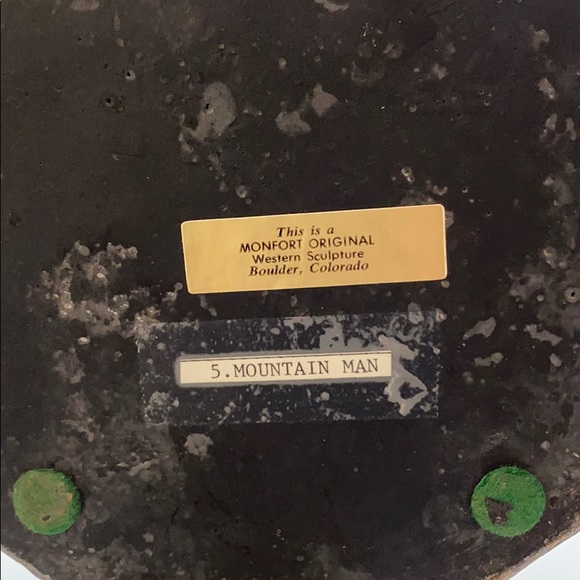 Montfort Mountain Man Western Scuplture - Picture 7 of 8